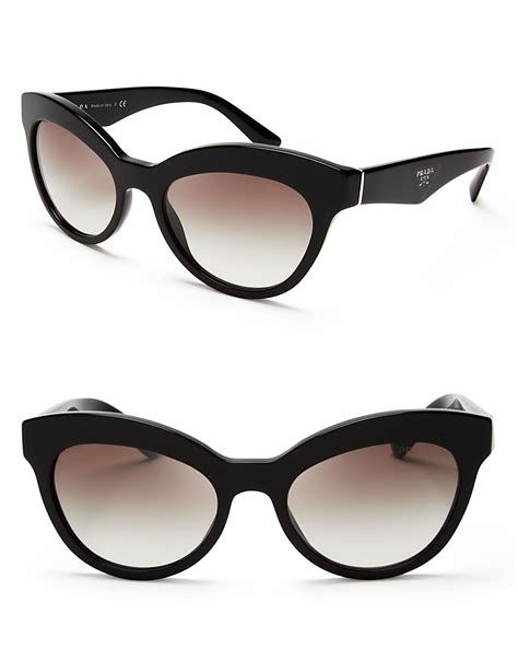 prada black metal round glasses|Prada cat eye sunglasses polarized.